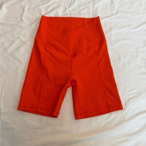 Wilo The Label Vibrant Orange Bike Shorts